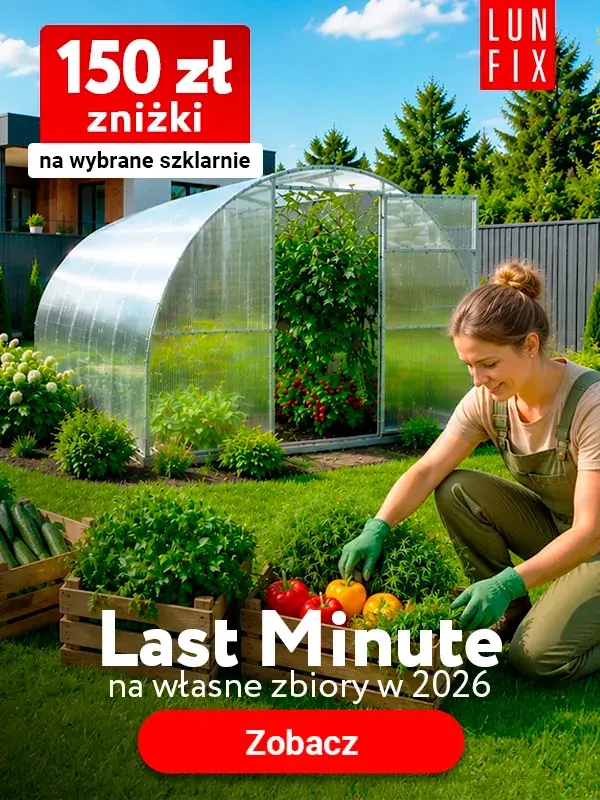 Szklarnia z poliwęglanu NOWA 2025 Lun Fix szklarnie ogrodowe Lun Fix