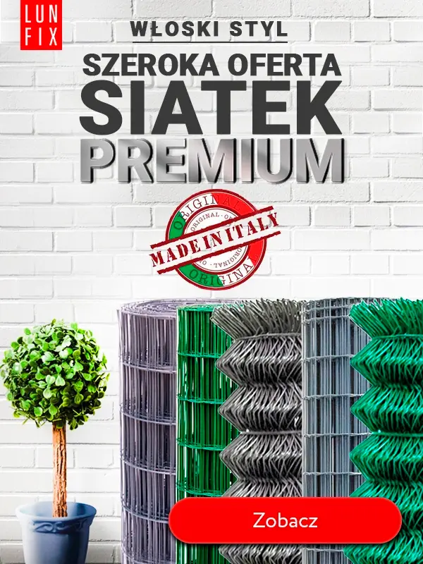 Siatki ogrodzeniowe premium - Lun Fix - Włoski styl Lun Fix